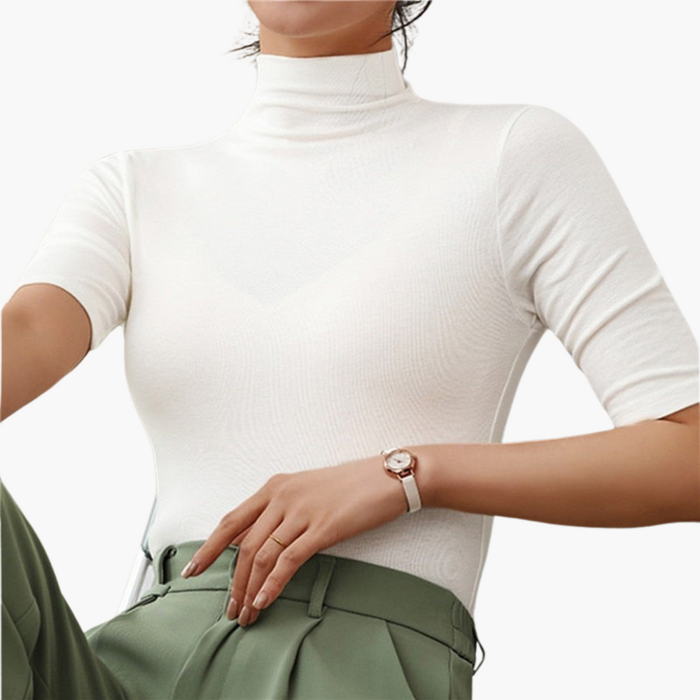 Edith | Women's seamless turtleneck top
