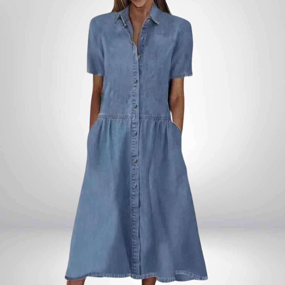 Donna – Stilvolles Jeanskleid