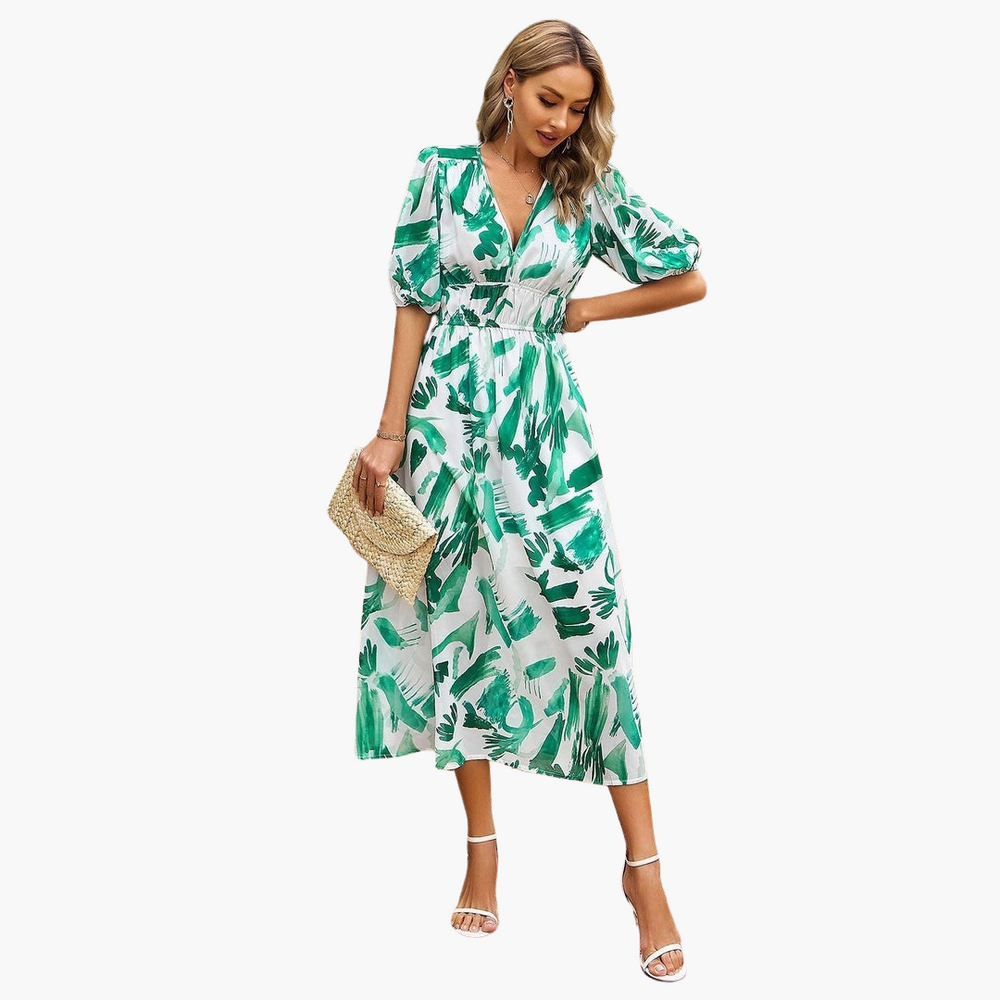 Lieselotte | Kleid mit V-Ausschnitt