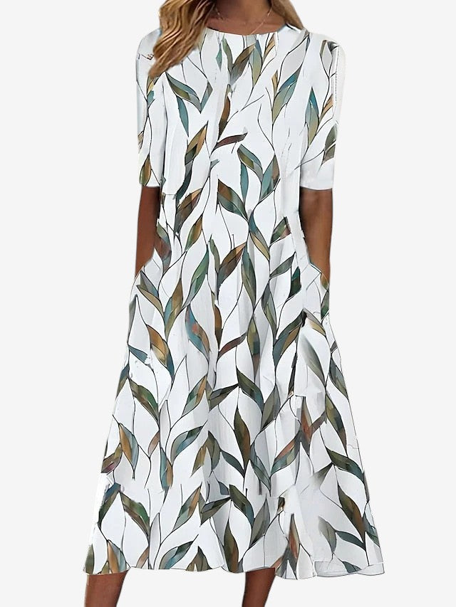 Sela™ – Midikleid mit Küstenblumenprint