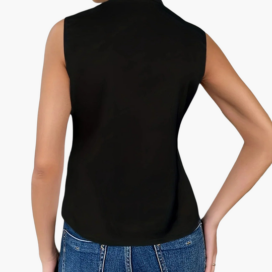 Susanne | Elegant sleeveless wrap top