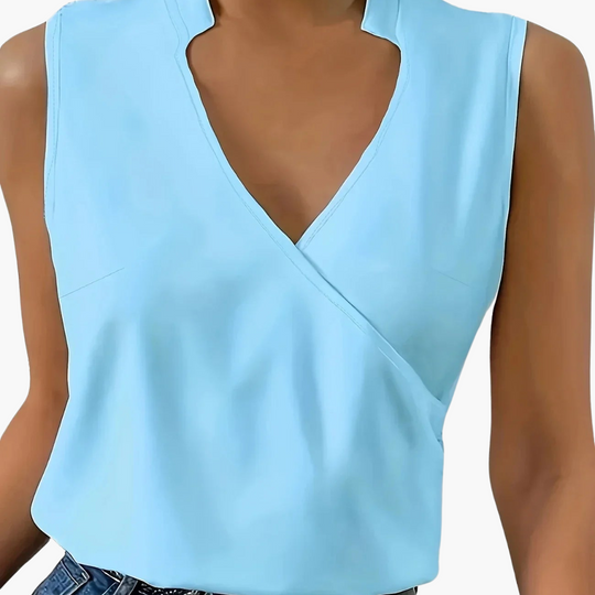 Susanne | Elegant sleeveless wrap top