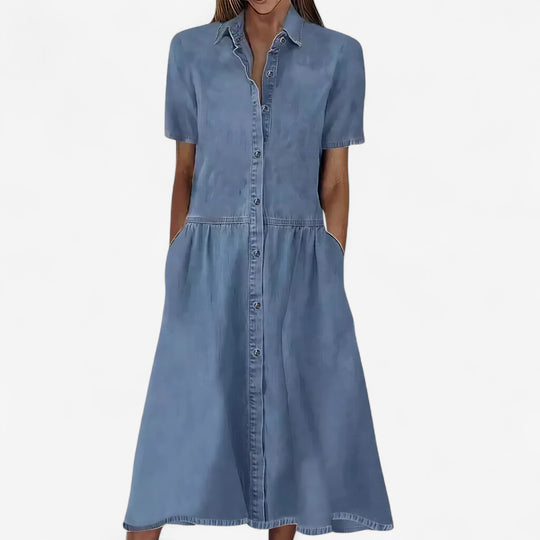 Donna – Stilvolles Jeanskleid