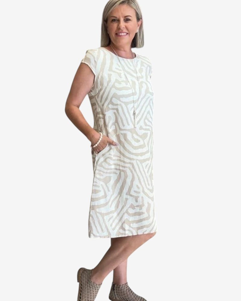 Nelia™| Sommerkleid mit Rundhalsausschnitt
