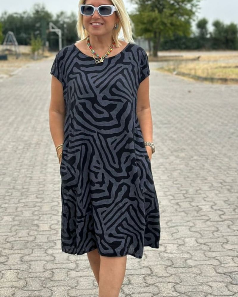 Nelia™| Sommerkleid mit Rundhalsausschnitt