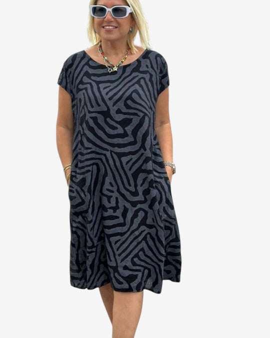 Nelia™| Sommerkleid mit Rundhalsausschnitt