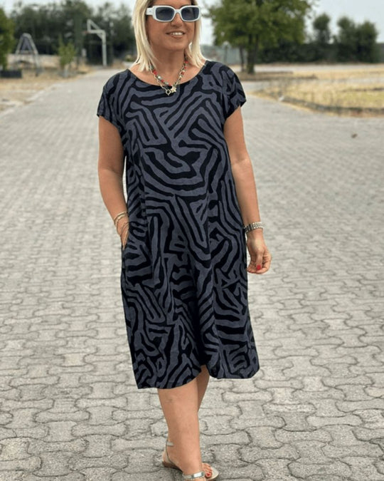 Nelia™| Sommerkleid mit Rundhalsausschnitt