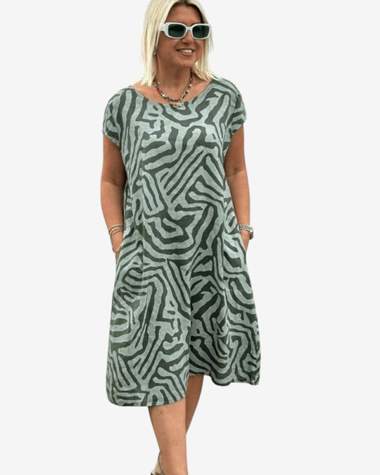 Nelia™| Sommerkleid mit Rundhalsausschnitt