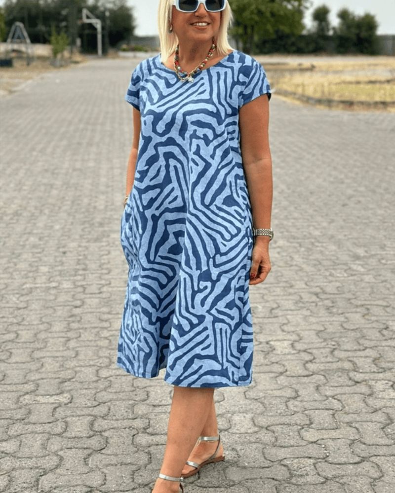 Nelia™| Sommerkleid mit Rundhalsausschnitt