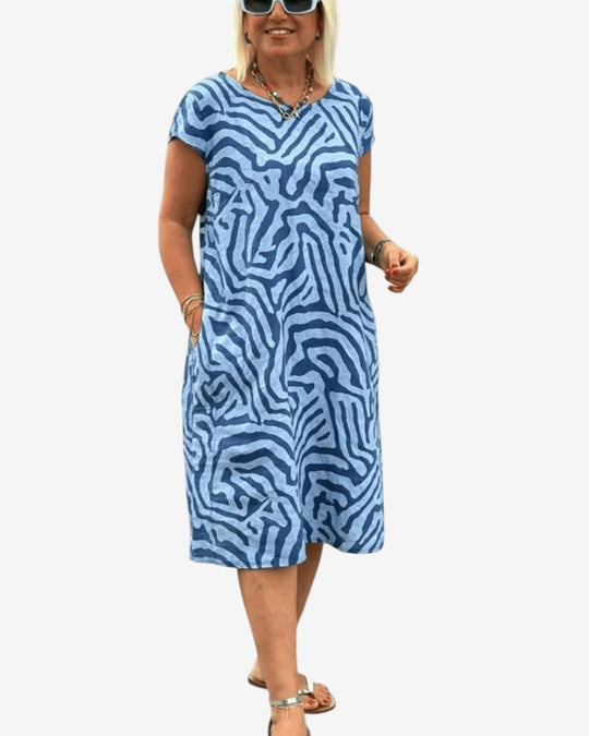 Nelia™| Sommerkleid mit Rundhalsausschnitt