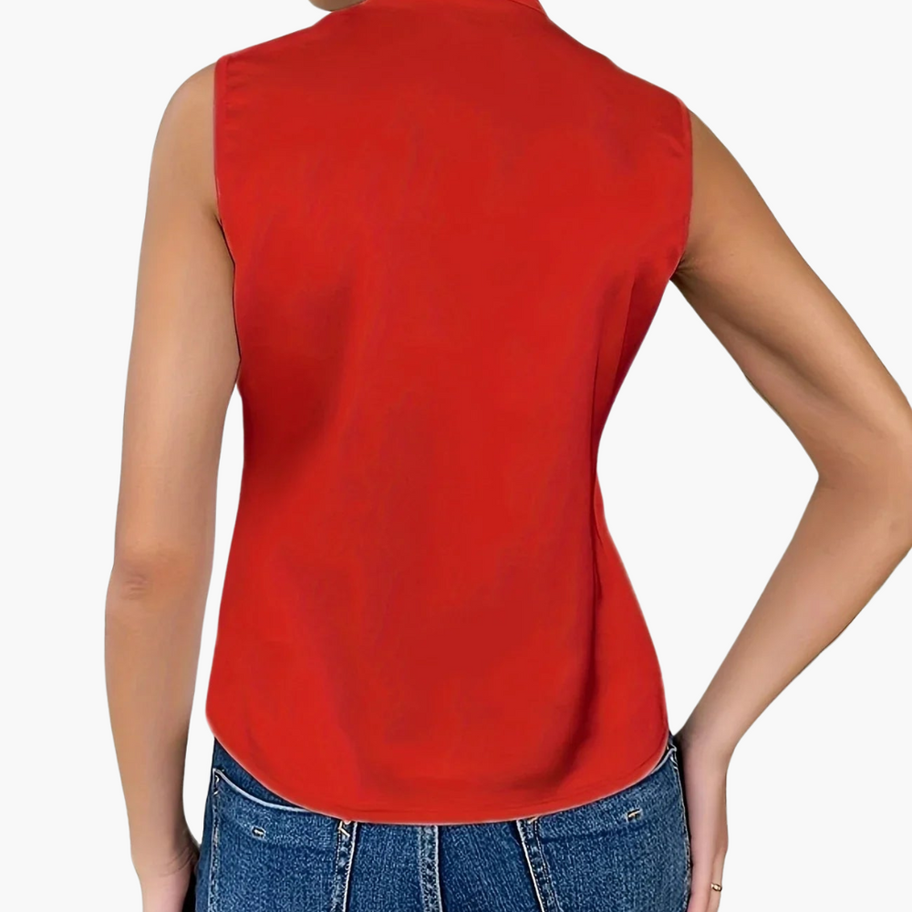 Susanne | Elegant sleeveless wrap top