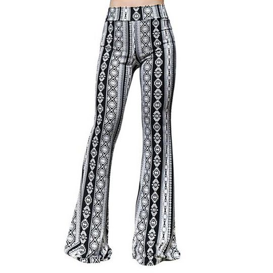 Leopard Bootcut-Hose