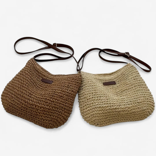 Lena | Handgefertigte Strohtasche
