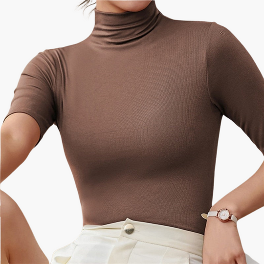 Edith | Women's seamless turtleneck top