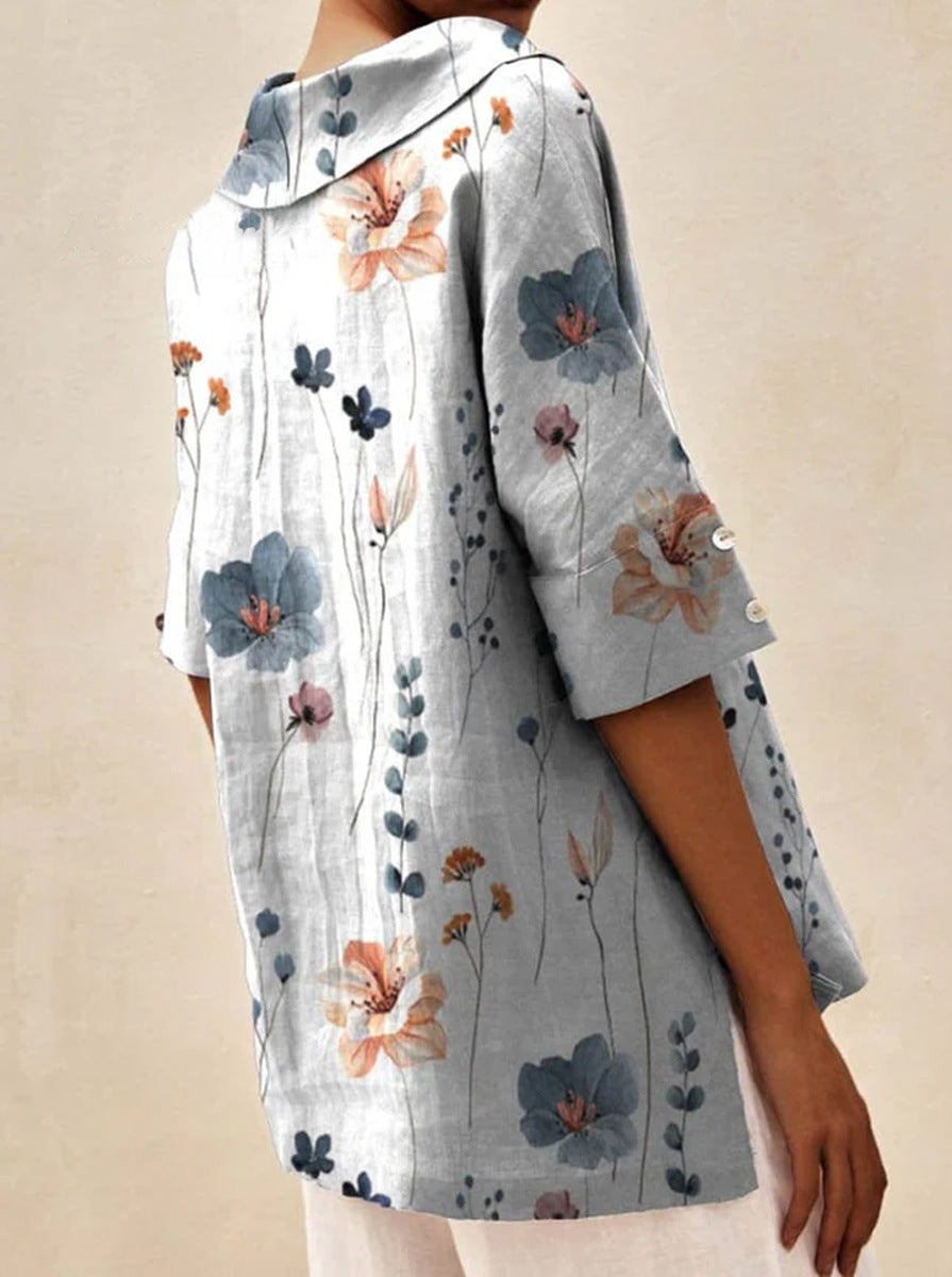 Bettina | Elegantes Leinen-Top 1+1 Gratis