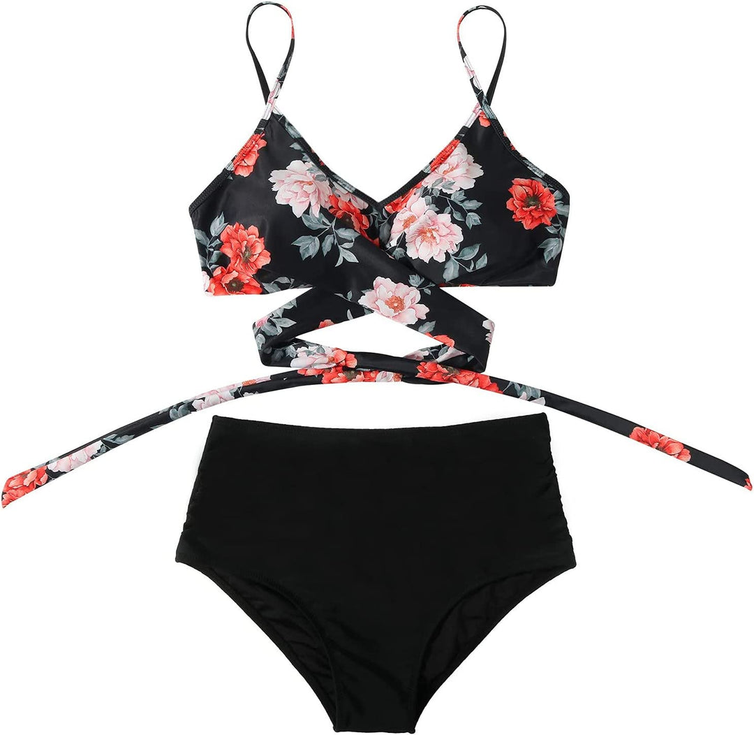 Bella | Hochtaillierter, farbenfroher Damen-Bikini