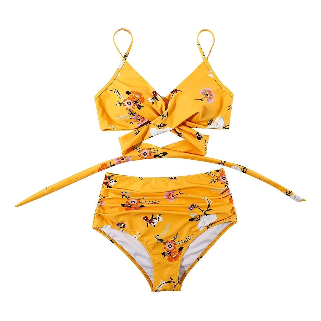 Bella | Hochtaillierter, farbenfroher Damen-Bikini