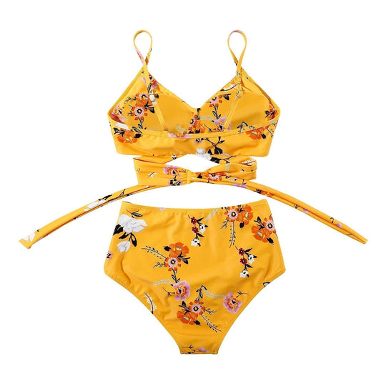 Bella | Hochtaillierter, farbenfroher Damen-Bikini