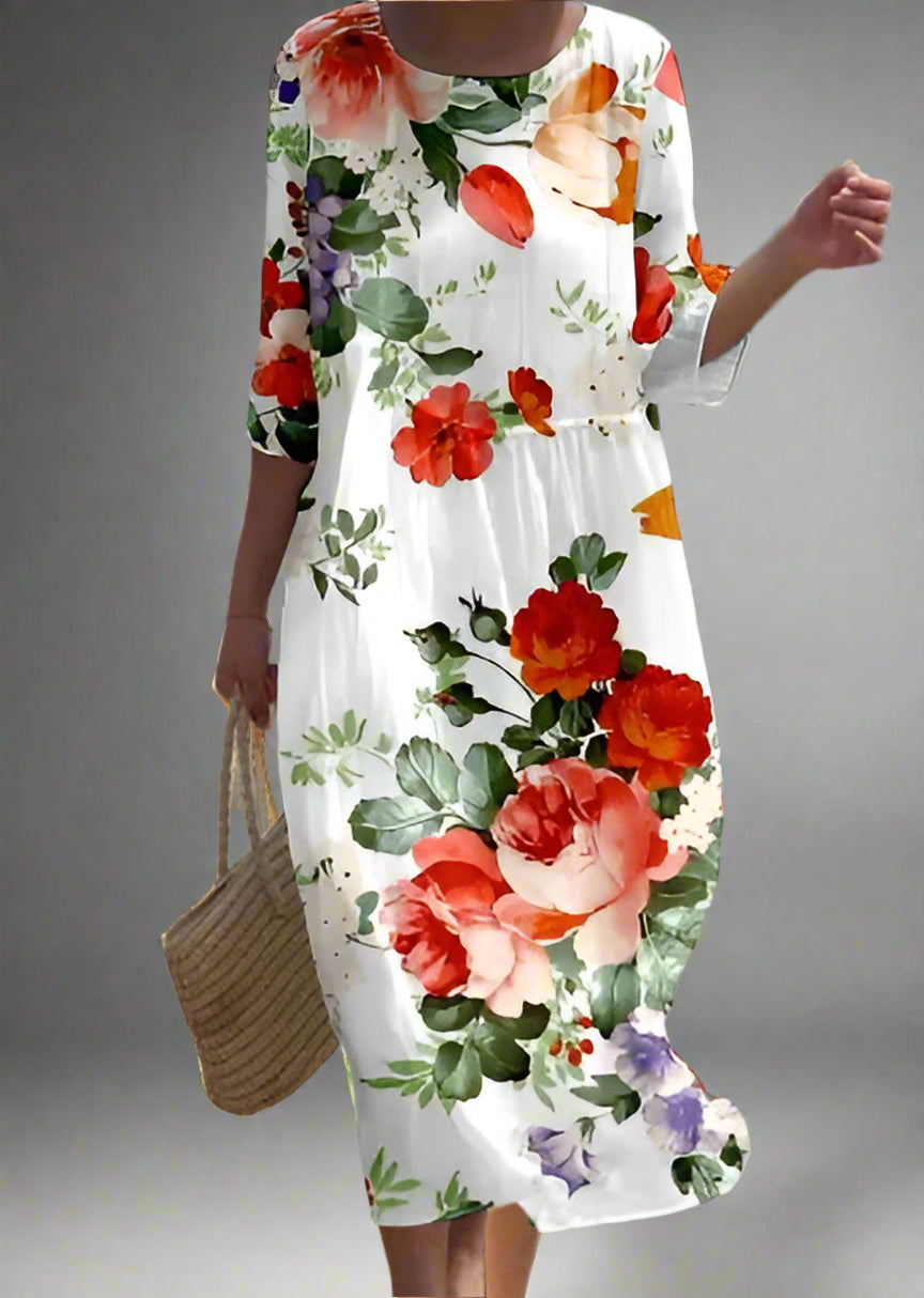 Gudula | Luftiges Maxikleid mit Blumenprint