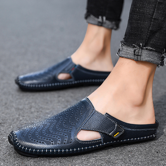 Atmungsaktive Sandalen aus italienischem Leder