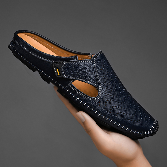 Atmungsaktive Sandalen aus italienischem Leder