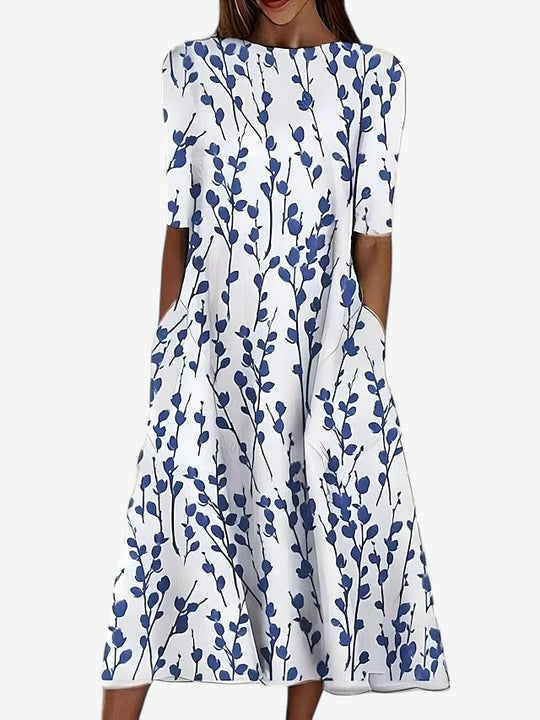 Sela™ – Midikleid mit Küstenblumenprint