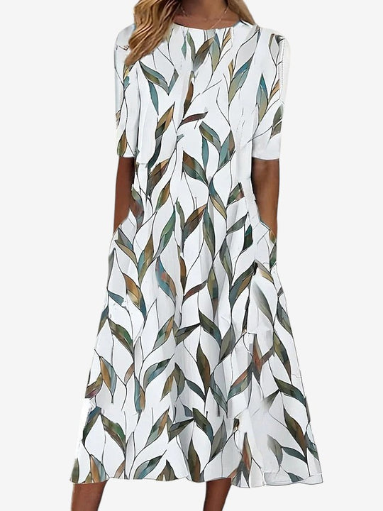 Sela™ – Midikleid mit Küstenblumenprint