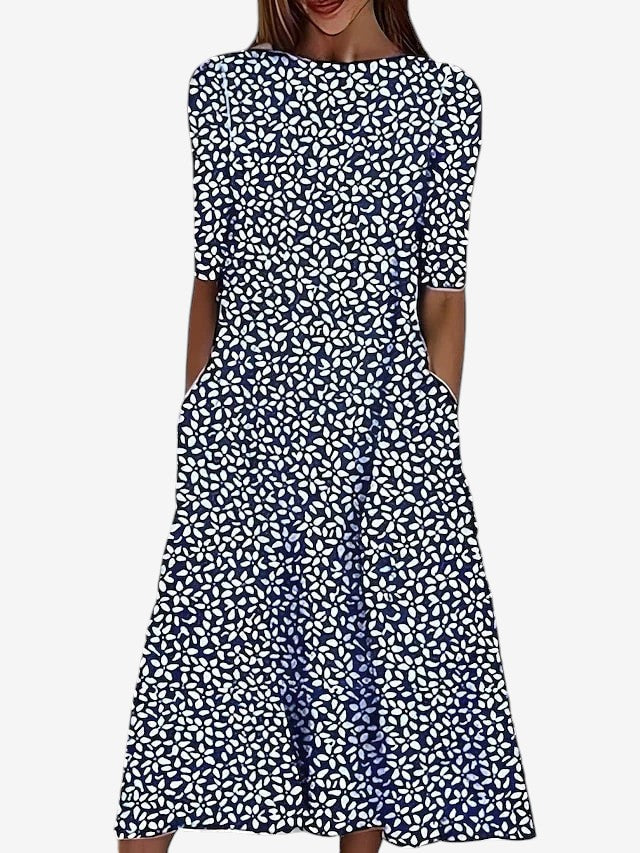 Sela™ – Midikleid mit Küstenblumenprint