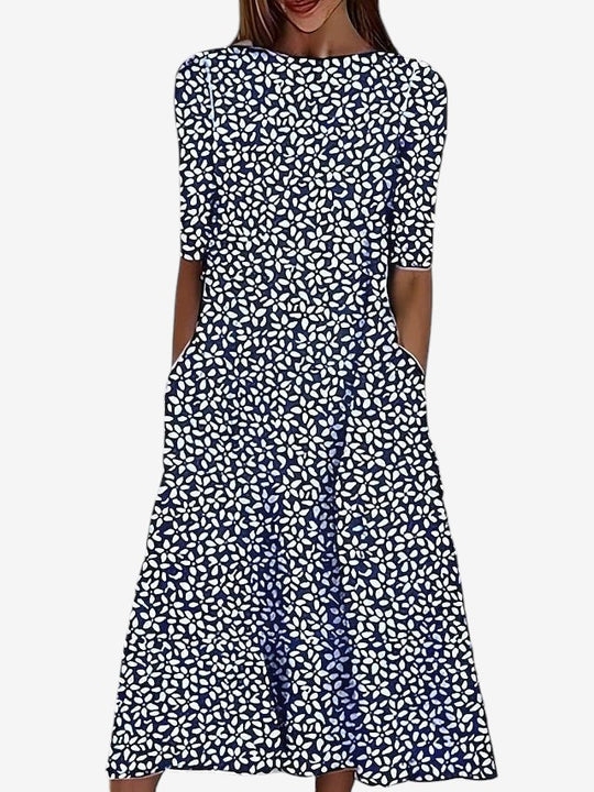 Sela™ – Midikleid mit Küstenblumenprint